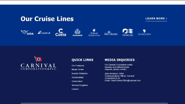 Carnival Corporation & plc – Diese Marken gehören dazu